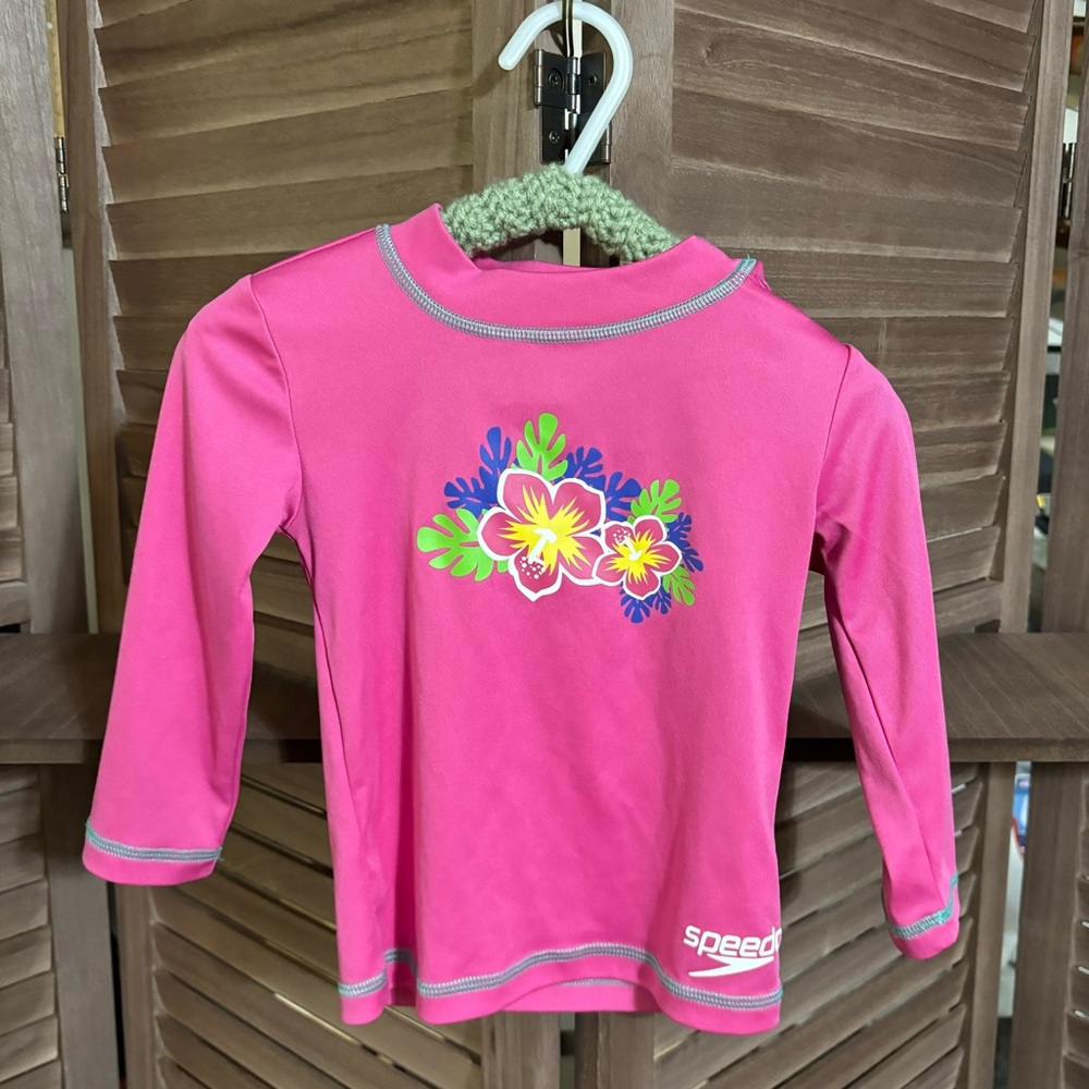 Pink Kids Swim Shirt